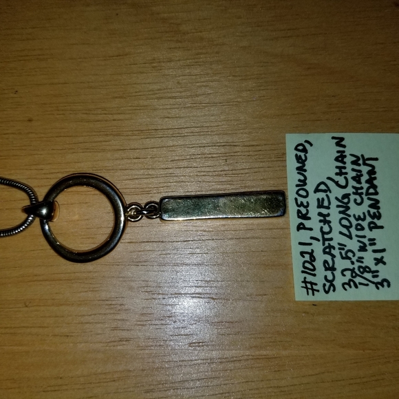 ✅#1021 Preowned RARE Gold Tone Metal 32.5" Necklace - Picture 14 of 16